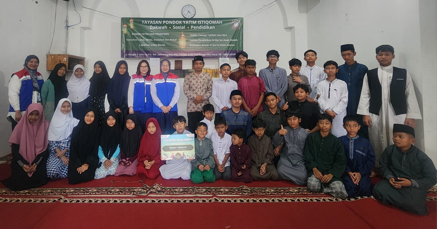 PT Pertamina Lubricants Salurkan THR untuk Santri Pondok Yatim Istiqomah